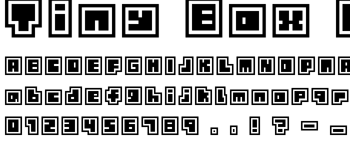 Tiny Box CollageBitA12 font